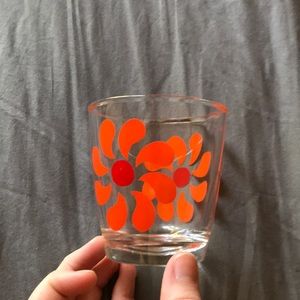 60s-style glass 1/2 pint